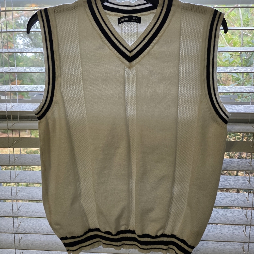 Women's Cream Sweater Vest